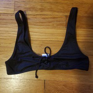 J.Crew Playa Waikiki lace-up bikini top